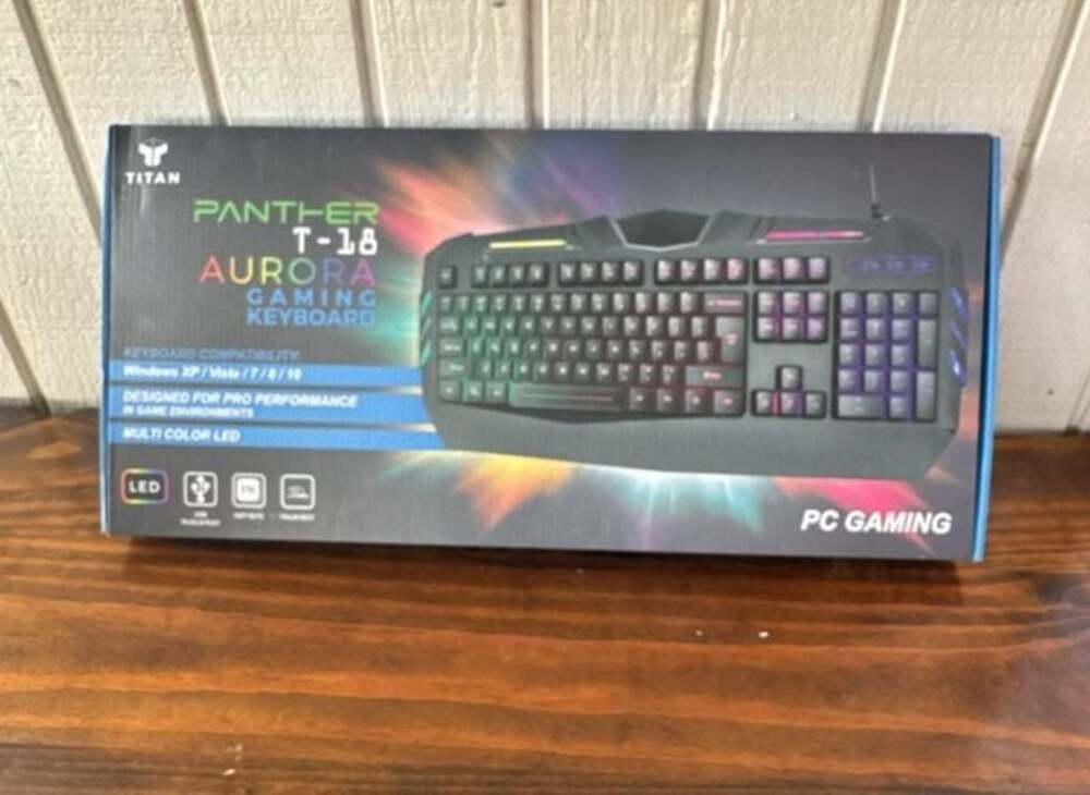 Titan Panther T-18 Aurora Gaming Keyboard Multi Color LED